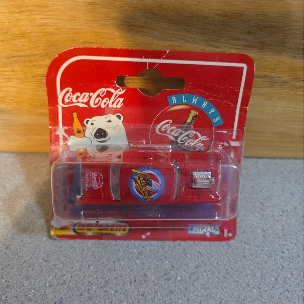 Coca Cola 57 Chevy Majorette Series 200 Radio Grill Diecast Car Vintage In Box